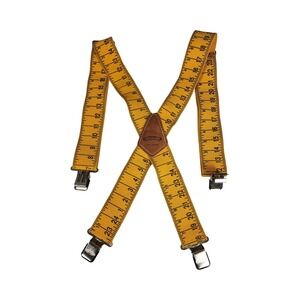 McGuire Nicholas Yellow Tape Measure Suspenders Workwear No 22420